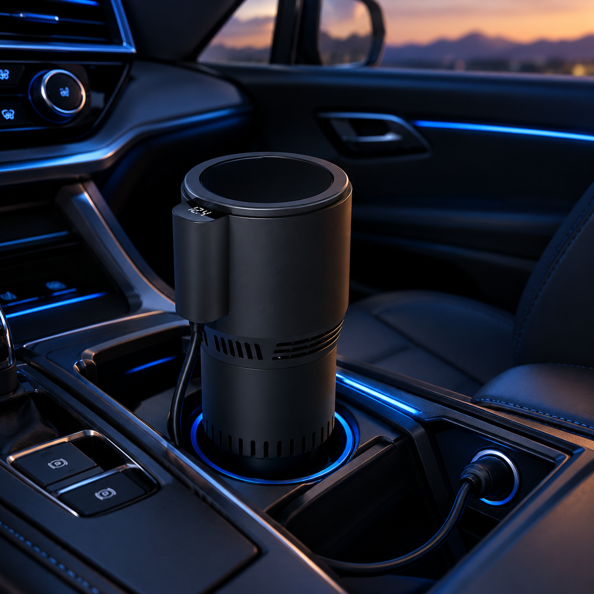 Vaso para coche con función de calentar y enfriar